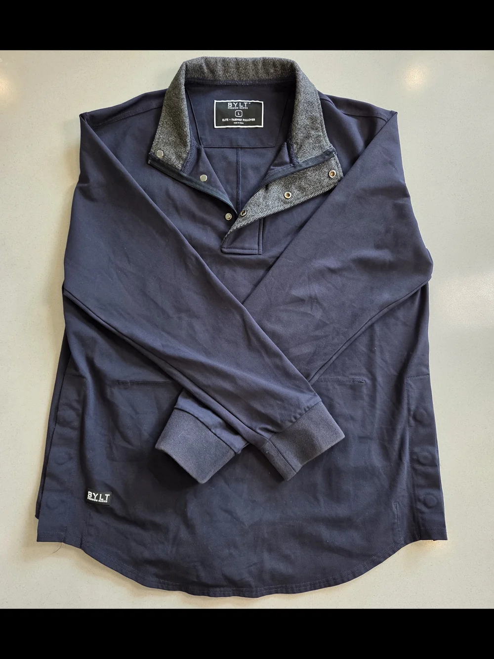 BYLT Navy Elite Fairway Pullover